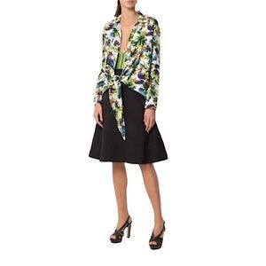 🔥 🆕 AMIR SLAMA Printed 100% Silk Shirt In White size P / small